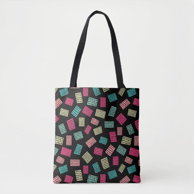 Bolsa Tote Abstrato Retângulos 081122 - Cores 01 (Frente)