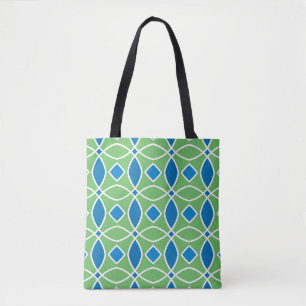 Bolsa Tote Abstrato Retro Padrão geométrico sem costura com t