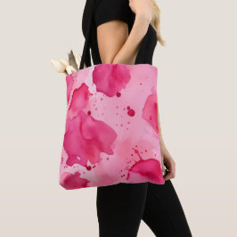 Bolsa Tote Abstrato Rosa sobre Rosa