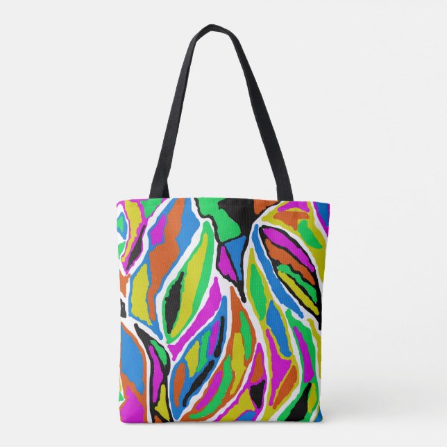 Bolsa Tote Abstrato Rústico (Verso)