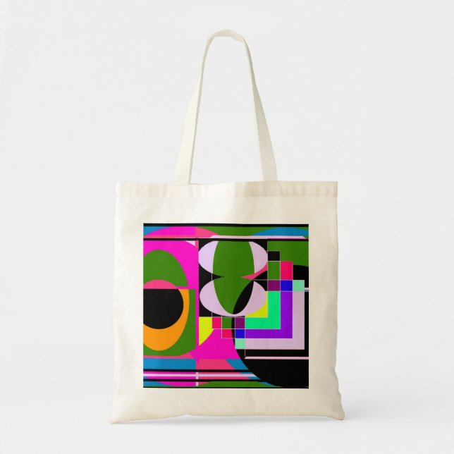 Bolsa Tote Abstrato - Saco Colorido (Frente)