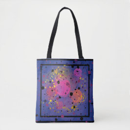 Bolsa Tote Abstrato salpicos de design de céu estrelado