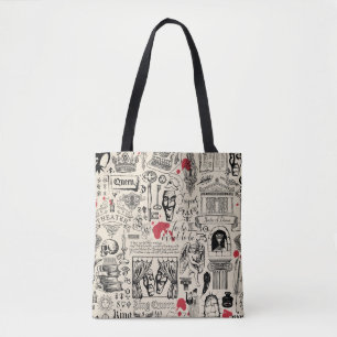 Bolsa Tote Abstrato sem descontinuidades no tema do teatro