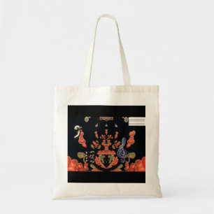 Bolsa Tote Abstrato Simmetry Music Clef Tof Bag