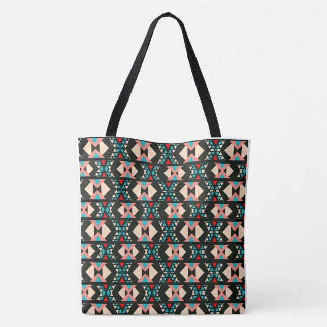 Bolsa Tote Abstrato Southwest Boho (Verso)