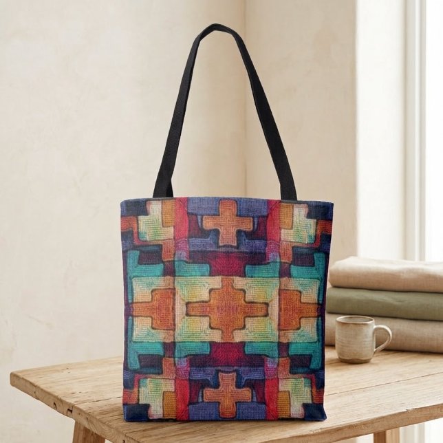 Bolsa Tote Abstrato Sudoeste  (Criador carregado)