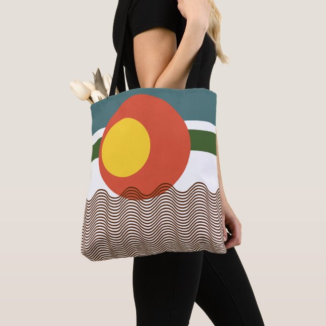 Bolsa Tote Abstrato Sundown (Close Up)