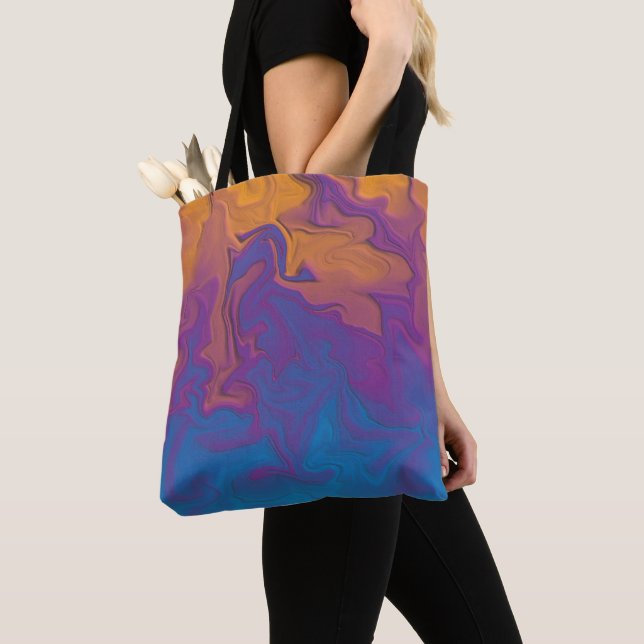 Bolsa Tote Abstrato Sunset (Close Up)