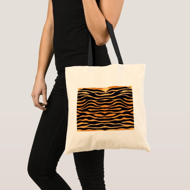 Bolsa Tote Abstrato Tiger Impressão de Tote Bag (Frente (produto))