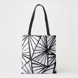 Bolsa Tote Abstrato Triangles Lino Impressão