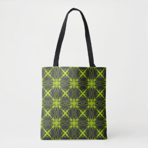 Bolsa Tote Abstrato verde. Gráficos de moda.abstra