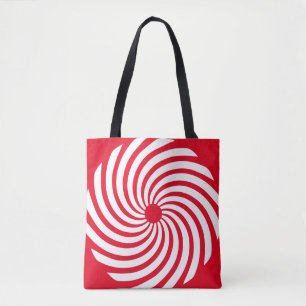 Bolsa Tote Abstrato vermelho e branco
