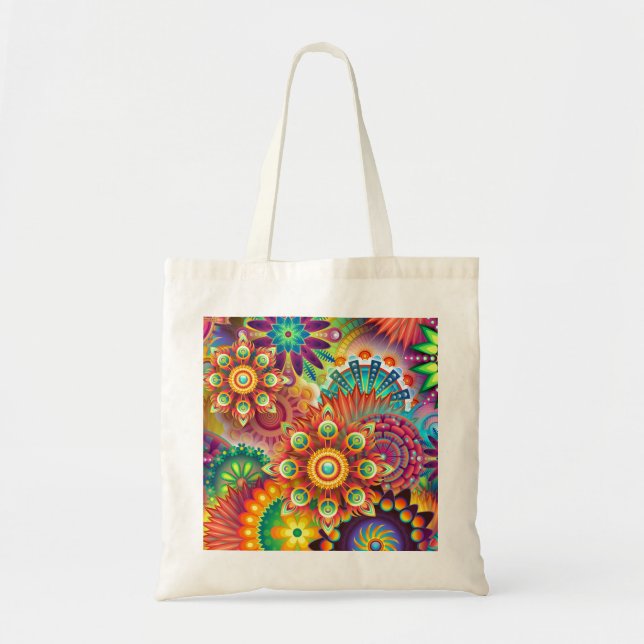 Bolsa Tote Abstrato vibrante (Frente)