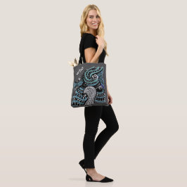 Bolsa Tote Abstrato Whimsic Tentáculos e Design de Olhos