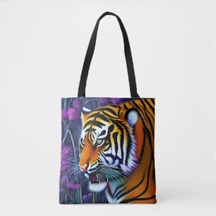 Bolsa Tote Abstrato Wild Majexpressa Tiger