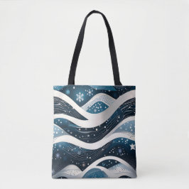 Bolsa Tote Abstrato Winter Wonderland