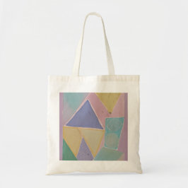 Bolsa Tote Abstratos Serenos: Um Sonho Pastel