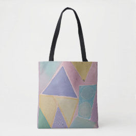 Bolsa Tote Abstratos Serenos: Um Sonho Pastel