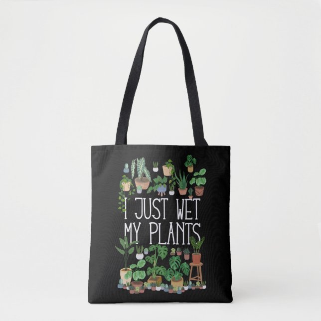Bolsa Tote Acabei De Molhar As Minhas Plantas (Frente)