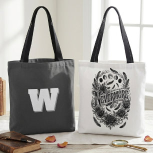 Bolsa Tote Academia Sombria Corvo Floral Gótico Livre
