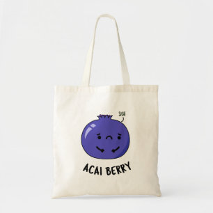 Bolsa Tote Acai Berry Funny Fruta Pun