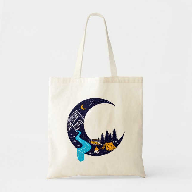 Bolsa Tote Acampamento Crescent Moon Adventure (Frente)