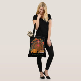 Bolsa Tote Ação de Graças, Peru Chef Engraçado, Gluglu, Moder