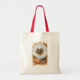 Bolsa Tote Acção de graças antiquado