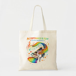 Bolsa Tote Aceitação é a Chave Conscientização do Autismo