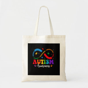 Bolsa Tote Aceitar Entender Amar Coração Infinito Autismo Con