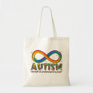 Bolsa Tote Aceitar o Amor Compreender - Consciência do Autism