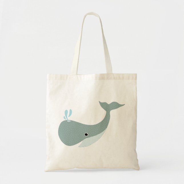 Bolsa Tote acene a baleia (Frente)