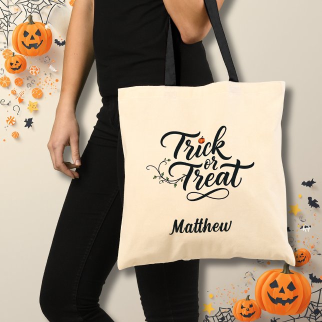 Bolsa Tote Acentos de Videira no Halloween  (Criador carregado)