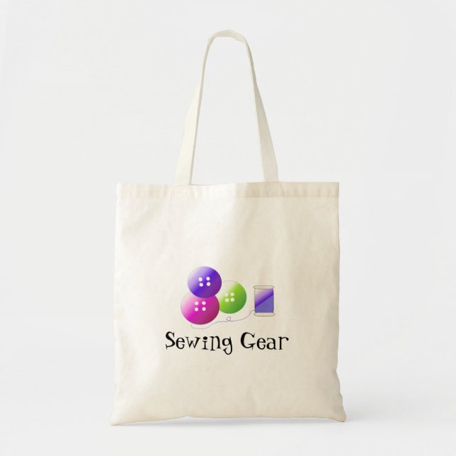 Bolsa Tote Acessórios de Costura (Frente)