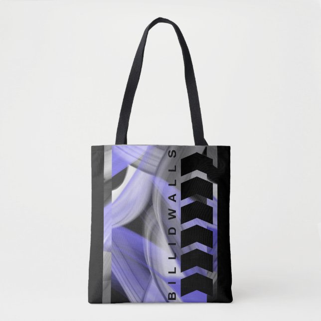 Bolsa Tote Acessórios de Moda Tendência Abstrato Lavanda Viol (Frente)