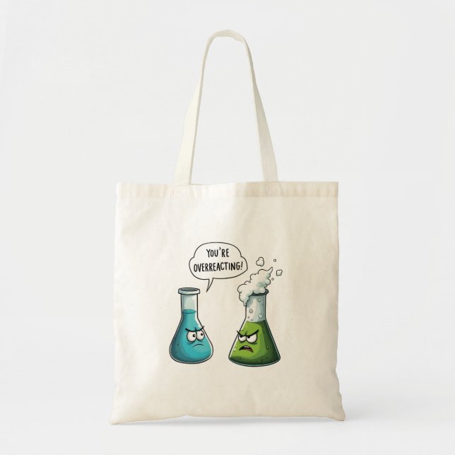 Bolsa Tote Acho que está exagerando na ciência do Nerd. (Frente)