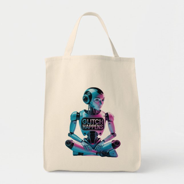 Bolsa Tote ❤️ ACONTECE! Engraçado Ai Chatbot Companion Memes (Frente)