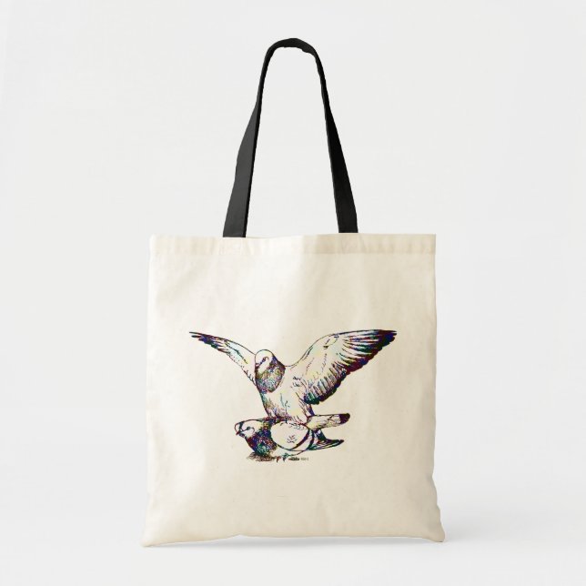 Bolsa Tote Acoplamento dos pombos (Frente)