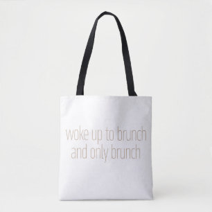 Bolsa Tote Acordou para o Brunch