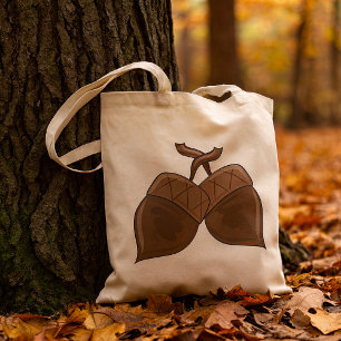 Bolsa Tote Acorns Rustic Autumn Nature