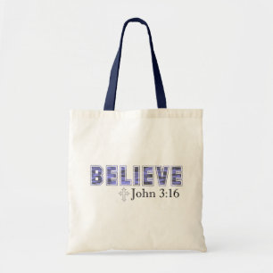 Bolsa Tote Acredite com o Cross Tote Bag