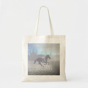 Bolsa Tote Acredite em Unicórnios Arte Caprichosa