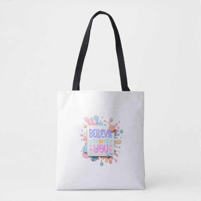 Bolsa Tote Acredite em você (Frente)