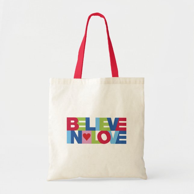Bolsa Tote Acreditem no Amor (Cor) (Frente)