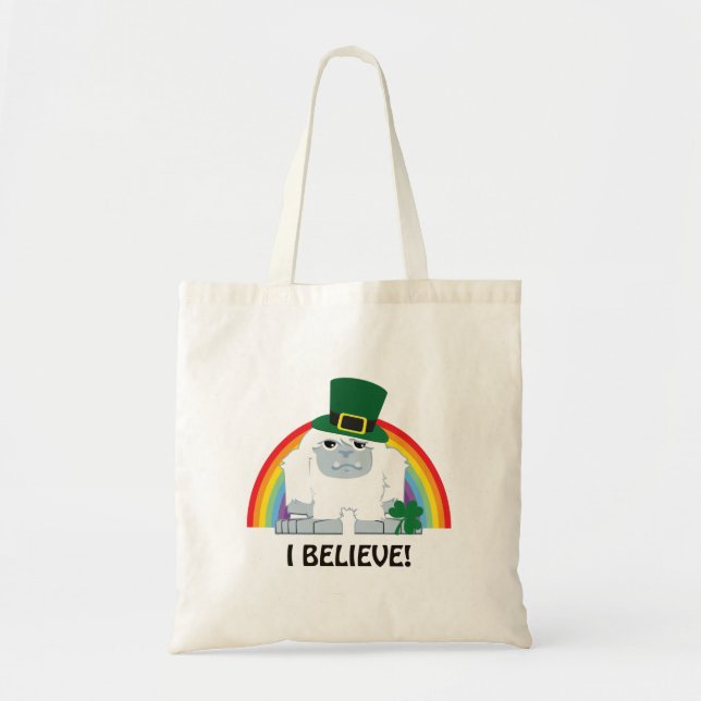 Bolsa Tote Acredito! Leprechaun Yeti (Frente)