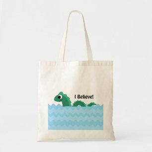 Bolsa Tote Acredito que Champ o Monstro do Lago Champlain