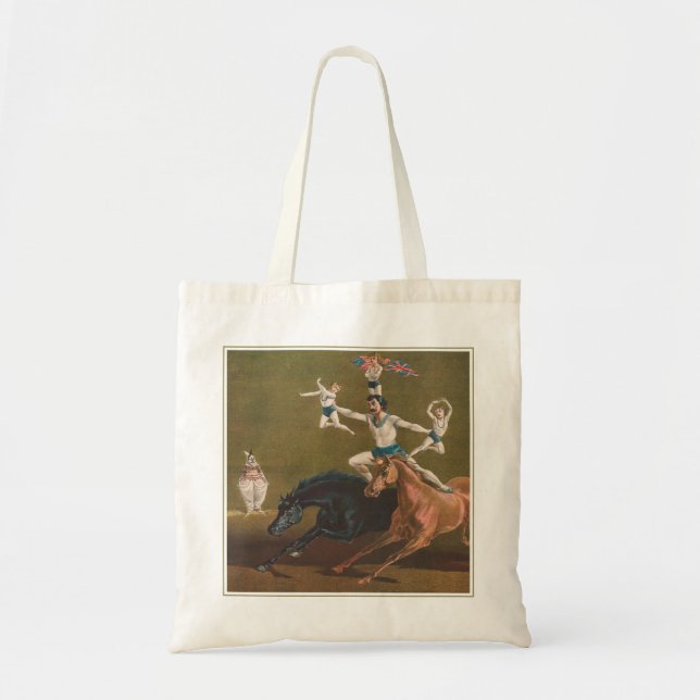 Bolsa Tote Acrobats Em Horseback. (Frente)