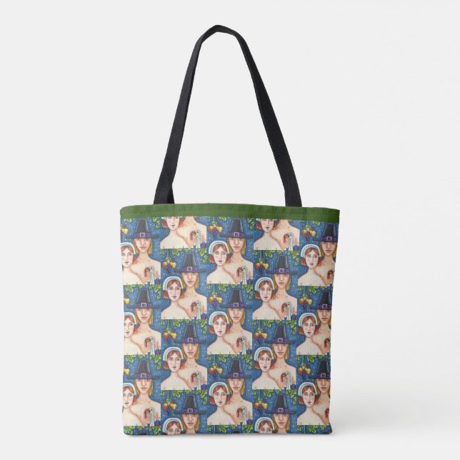 BOLSA TOTE ADAM & EVE PILGRIMS, BIBLICAL WHIMSY AGRADECIMENTO (Verso)