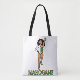 Bolsa Tote Add a Name Dancer Green White #2