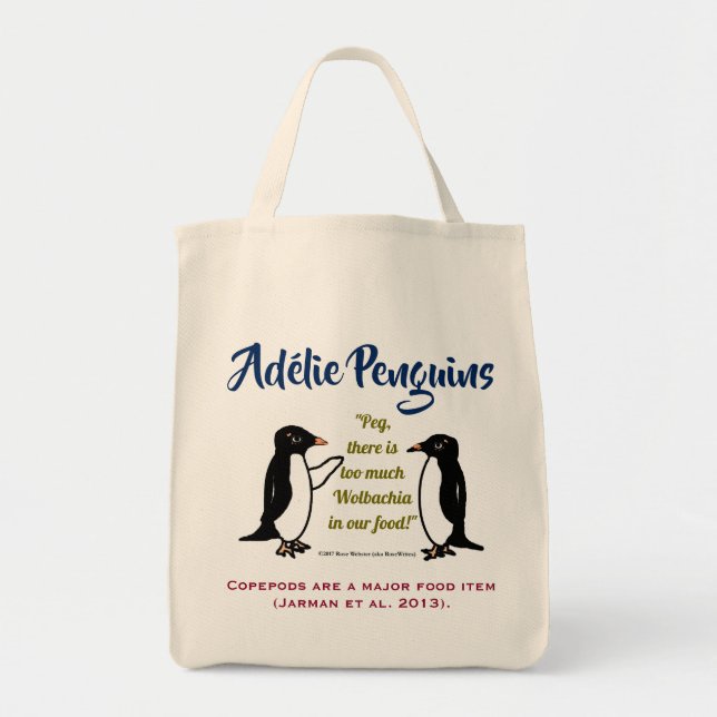 Bolsa Tote Adélie Penguins por RoseWrites (Frente)